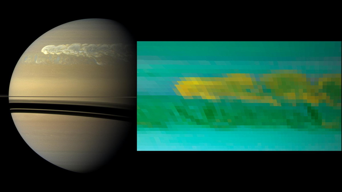 Monster Saturn Storm Dredged Up Icy Water from the Deeps